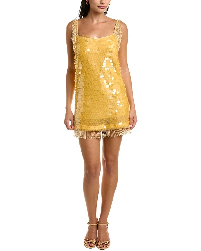ALEXIS Zenovia Mini Dress Trendy Mini Dress with Belt