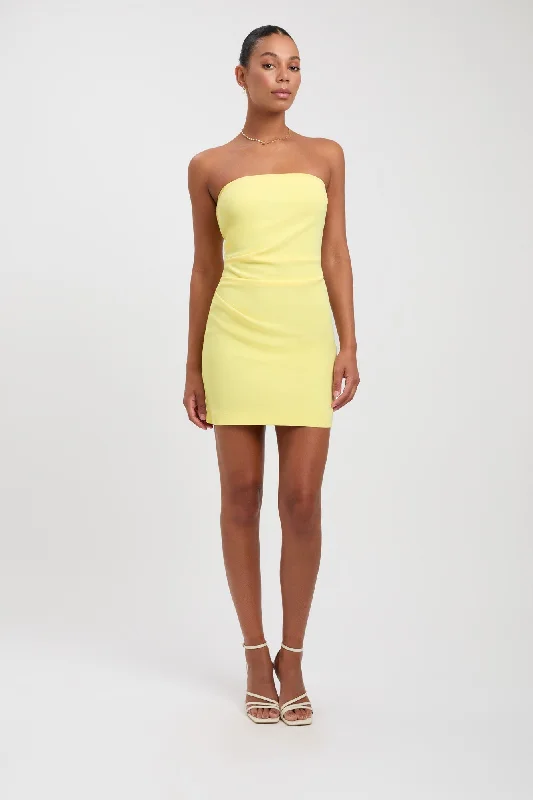Alpha Strapless Mini Dress Fashionable Mini Dress with Pockets