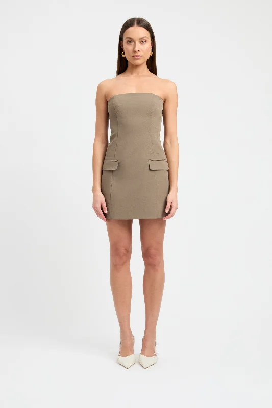 Ariel Pocket Mini Dress Casual V-Neck Mini Dress