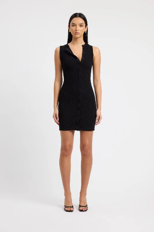 Bec Button Mini Dress Trendy Camisole Mini Dress