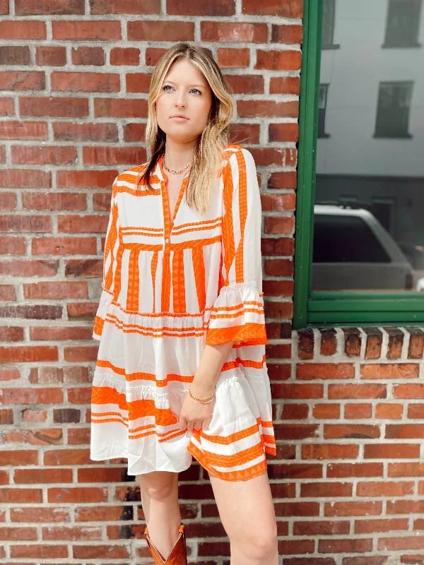 By The Sea Mini Dress Elegant Mini Dress with Pleats