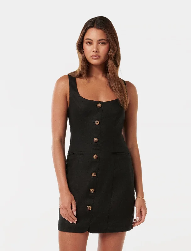 Caprice Scoop Neck Mini Dress Stylish Short Sleeve Mini Dress