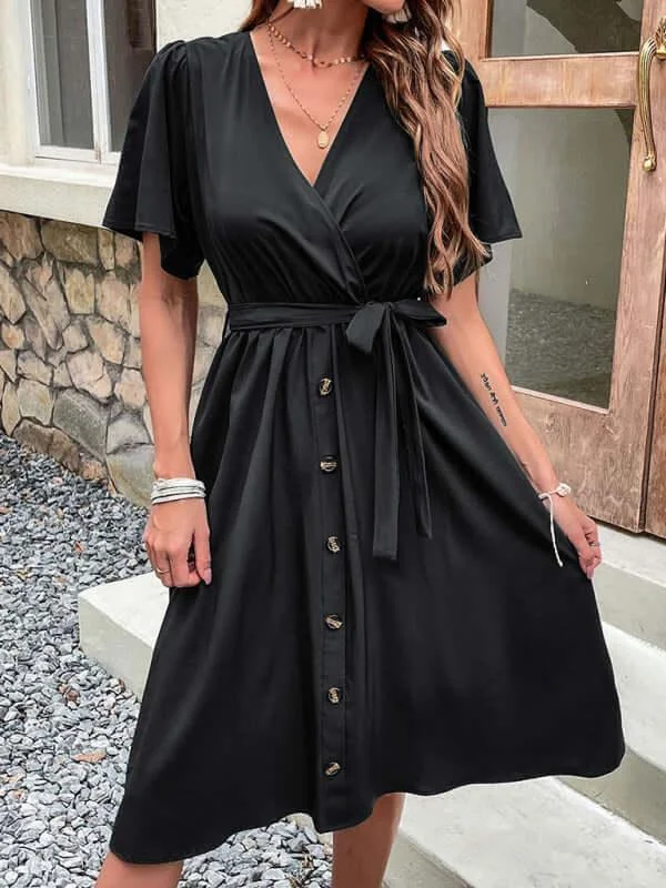 Casual Short Women Midi Dress Comfortable Sleeveless Midi Dress