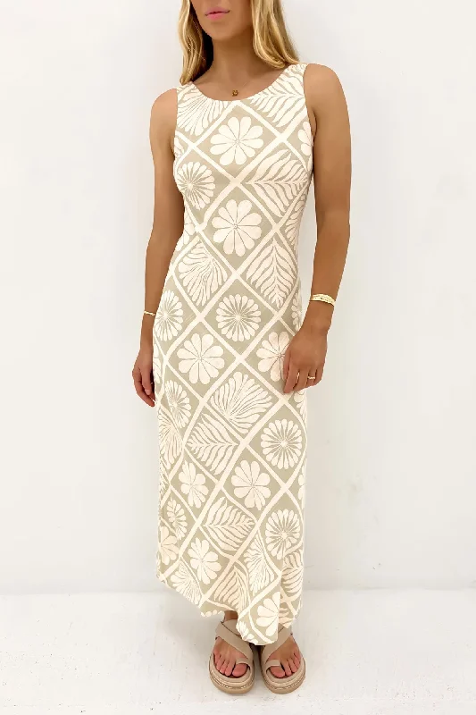 Cian Midi Dress Faro Trendy Smocked Waist Midi Dress