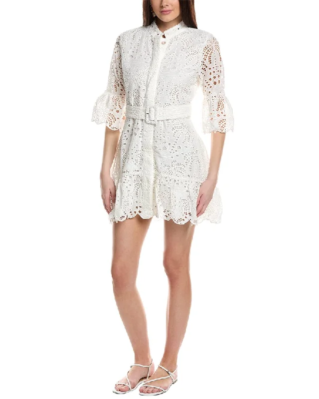 FARM Rio Palm Tree Mini Dress Fashionable Mini Dress with Slits