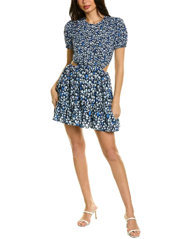 French Connection Bethany Verona Cutout Mini Dress Fashionable Button-Front Mini Dress