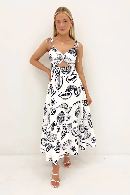 Harper Midi Dress Navy Maui Cozy T-shirt Midi Dress