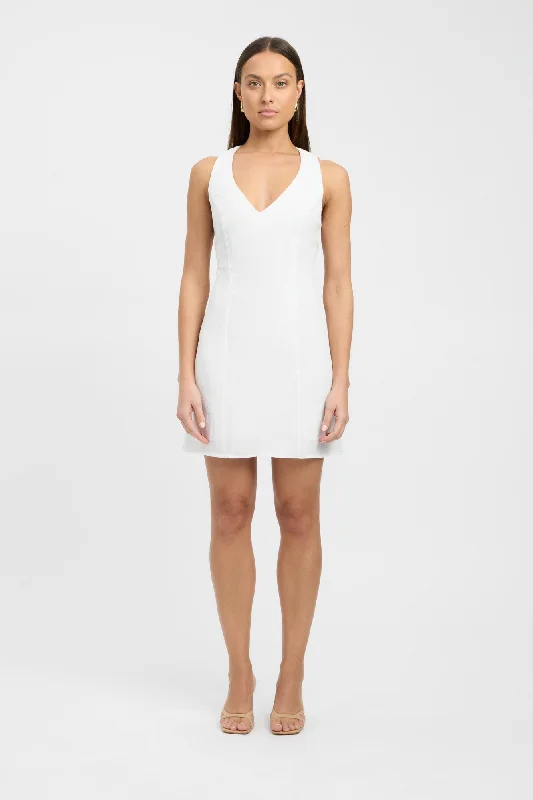 Hayman Vee Mini Dress Chic Tropical Mini Dress
