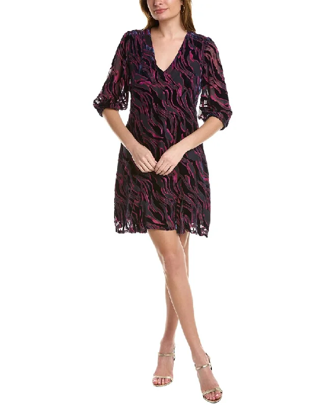 Johnny Was Aphrodite Silk Mini Dress Trendy Lace Mini Dress