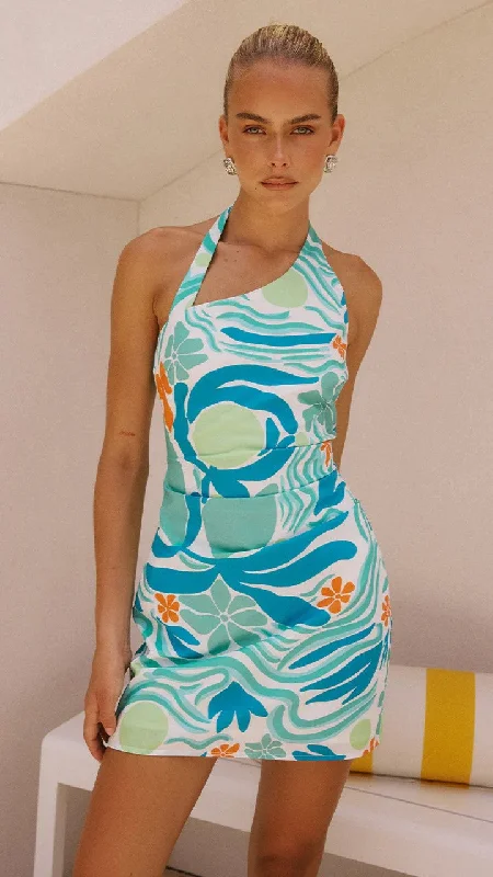 Montero Mini Dress - Montero Print Fashionable Off-Shoulder Mini Dress