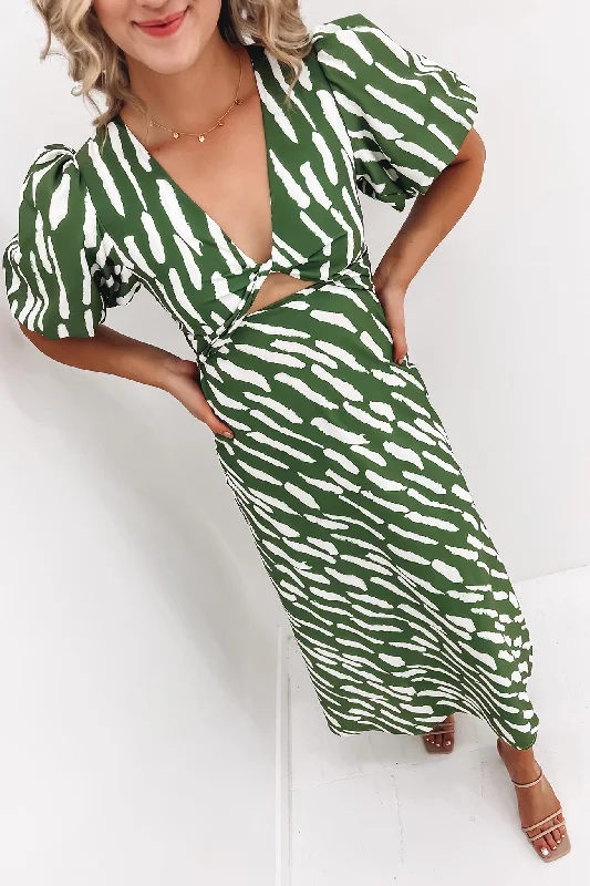 Noah Midi Dress Green Cozy T-shirt Midi Dress