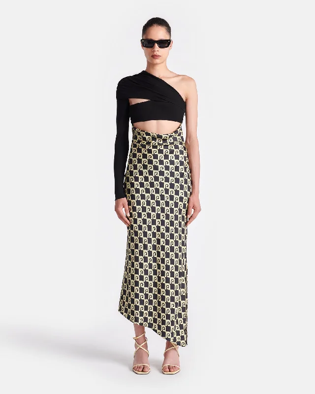 Eirah - Draped Silk And Mesh-Jersey Midi Dress - Diamond Check Comfortable Adjustable Strap Midi Dress Eirah - Draped Silk And Mesh-Jersey Midi Dress - Diamond Check Comfortable Adjustable Strap Midi Dress