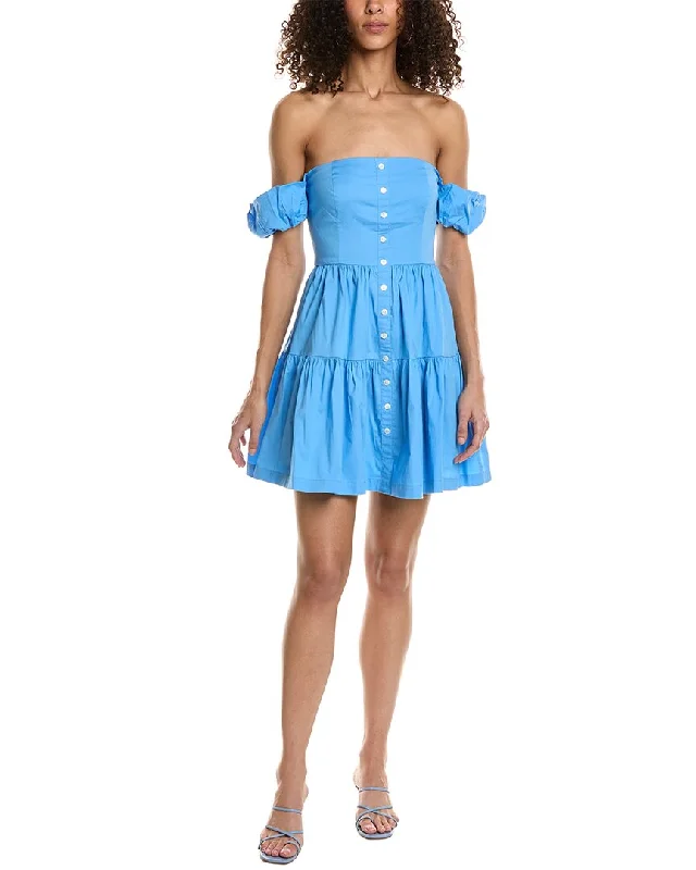 STAUD Elio Mini Dress Cozy Knit Mini Dress