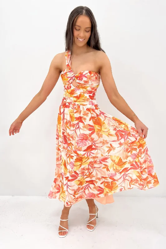 Valterri Midi Dress Multi Cozy A-Line Midi Dress