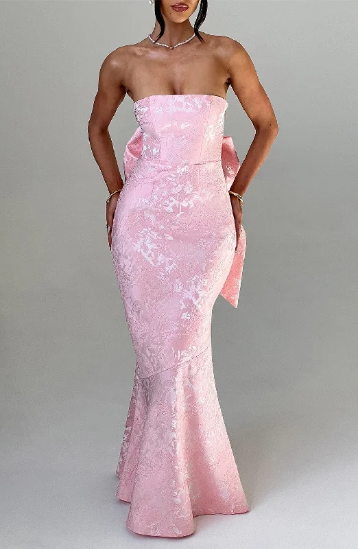Felicity Maxi Dress - Blush Stylish A-Line Maxi Dress