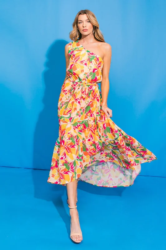 CALL ME BY YOUR NAME WOVEN HI-LO MAXI DRESS Elegant Wraparound Maxi Dress