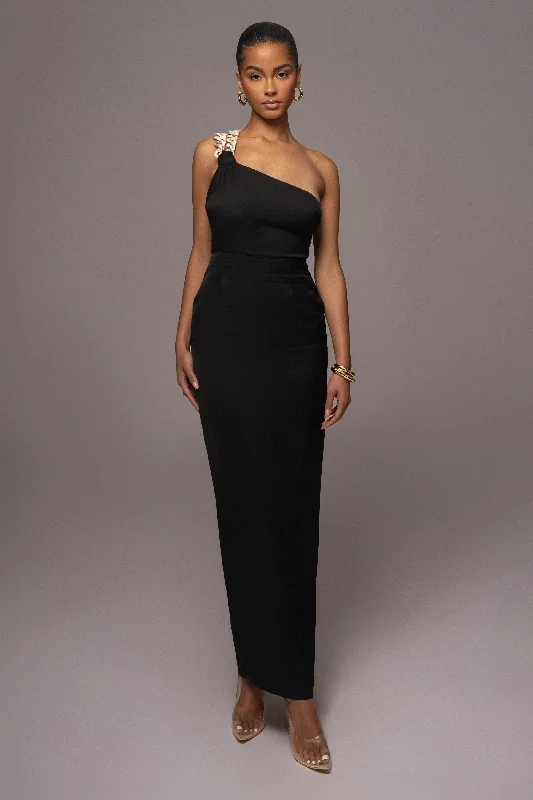 Black Luxury Living Maxi Dress