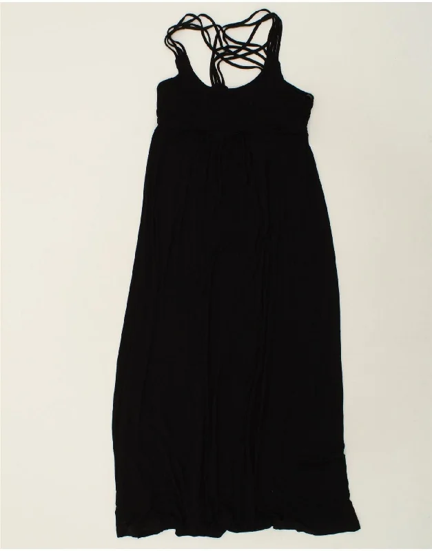 CALVIN KLEIN Womens Sleeveless Maxi Dress US 12 Large Black Rayon