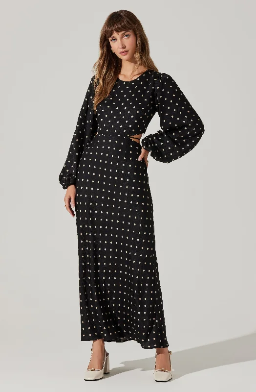 Quinn Floral Cutout Maxi Dress