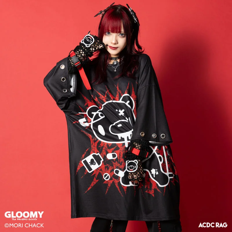 ACDC RAG & Gloomy Bear dark ring huge t-shirt