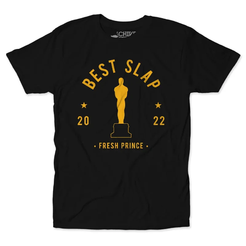 Best Slap Unisex Tee Ribbed T-Shirt High Neck Heavyweight