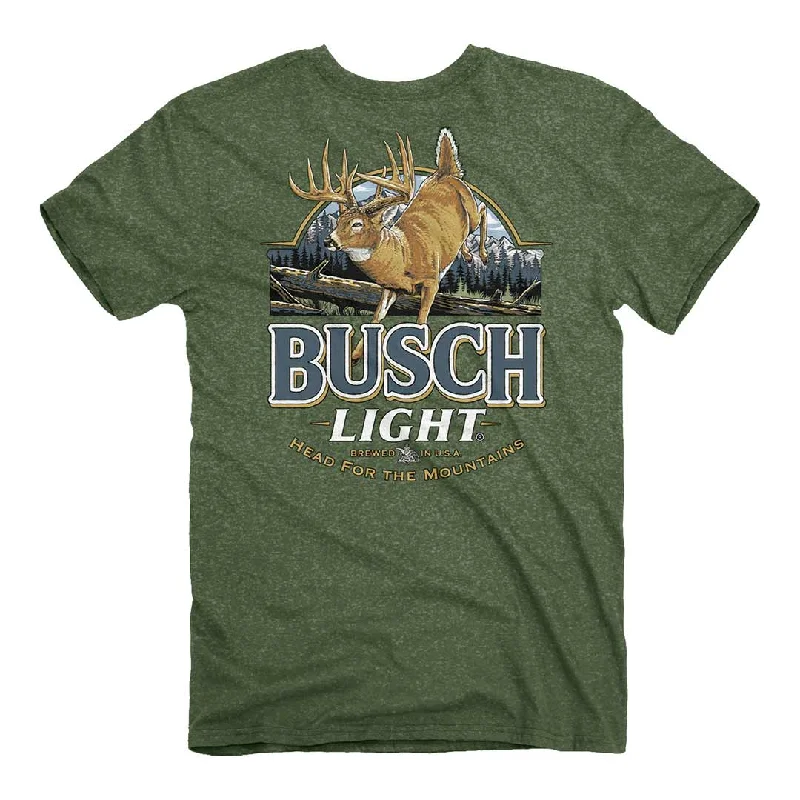Busch Light - Deer Label T-Shirt Fashionable Trendy Casual