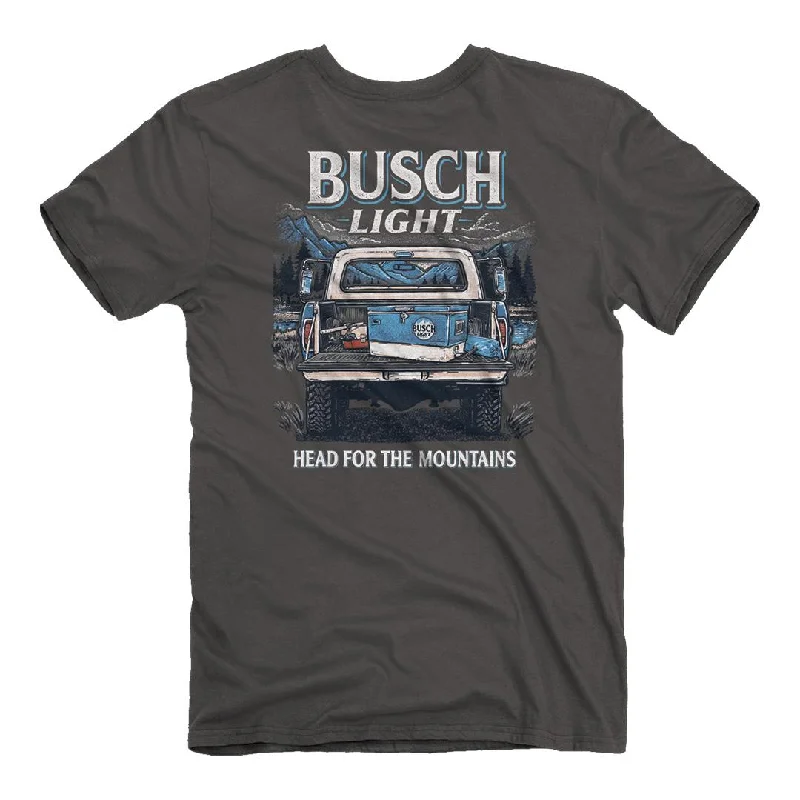 Busch Light - Truck Cooler T-Shirt Beaded Sequined Faux Fur