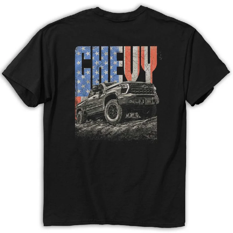 Chevrolet - Like a Rock T-Shirt Elasticated Padded Insulated