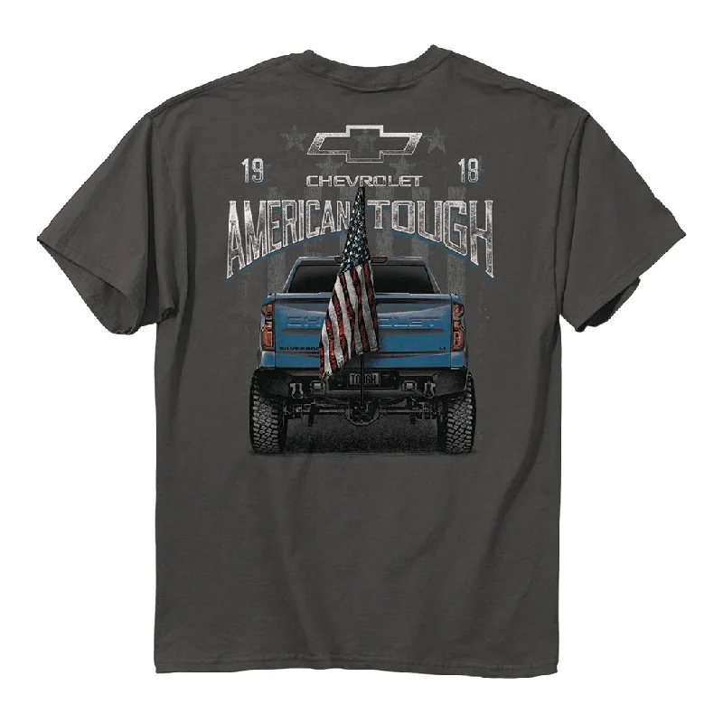 Chevrolet - Silverado 1500 American Tough T-Shirt Spandex Blend Rayon Blend Denim Blend