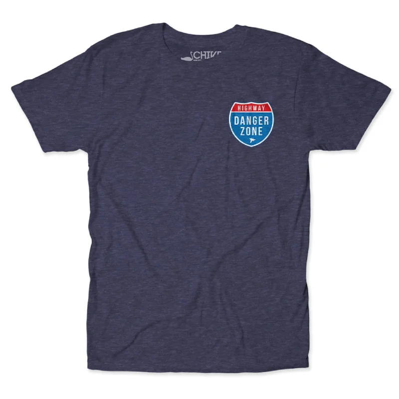 Danger Zone Unisex Tee Basic T-Shirt Crew Neck Short Sleeve