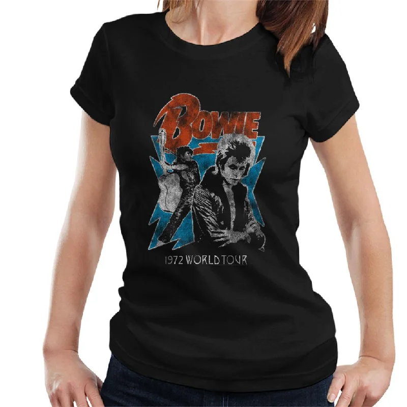 David Bowie 1972 World Tour Women's T-Shirt