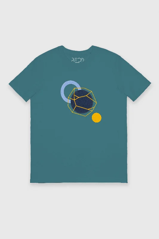 Stargazer Earth T-Shirt Spandex Blend Rayon Blend Denim Blend