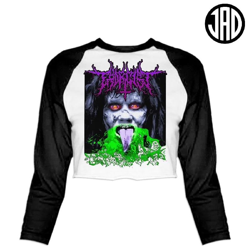 Exorcist Metal - Women's Cropped Baseball Tee