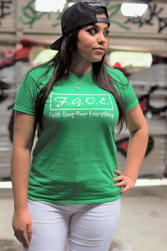 F.G.O.E. (Faith Gang Over Everything) Irish Green Tee Knit Fabric Woven Fabric Fleece Fabric F.G.O.E. (Faith Gang Over Everything) Irish Green Tee Knit Fabric Woven Fabric Fleece Fabric