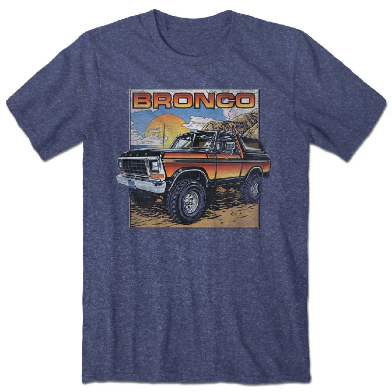 Ford Bronco - Free Wheeling T-Shirt Fleece Fabric Down Fabric Feather Fabric