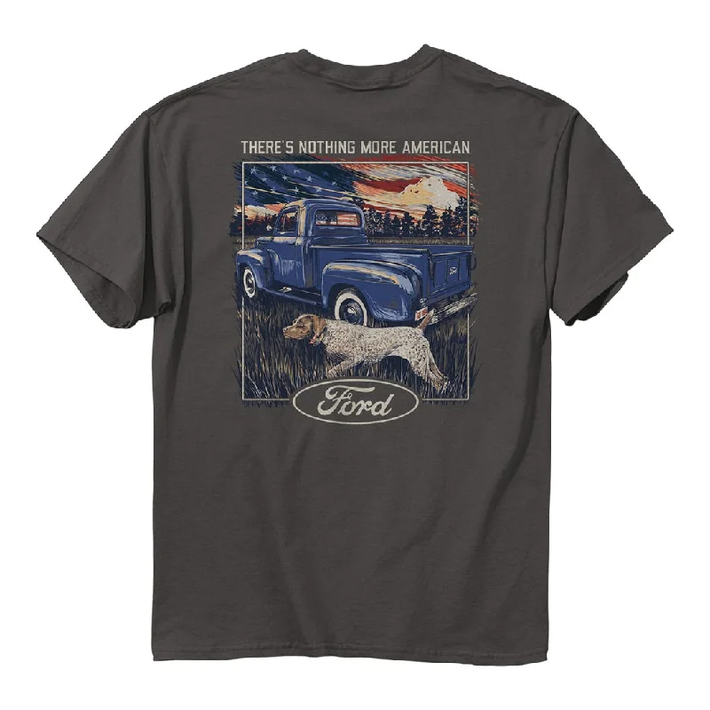 Ford - F-1 American Truck T-Shirt Rayon Velvet Corduroy