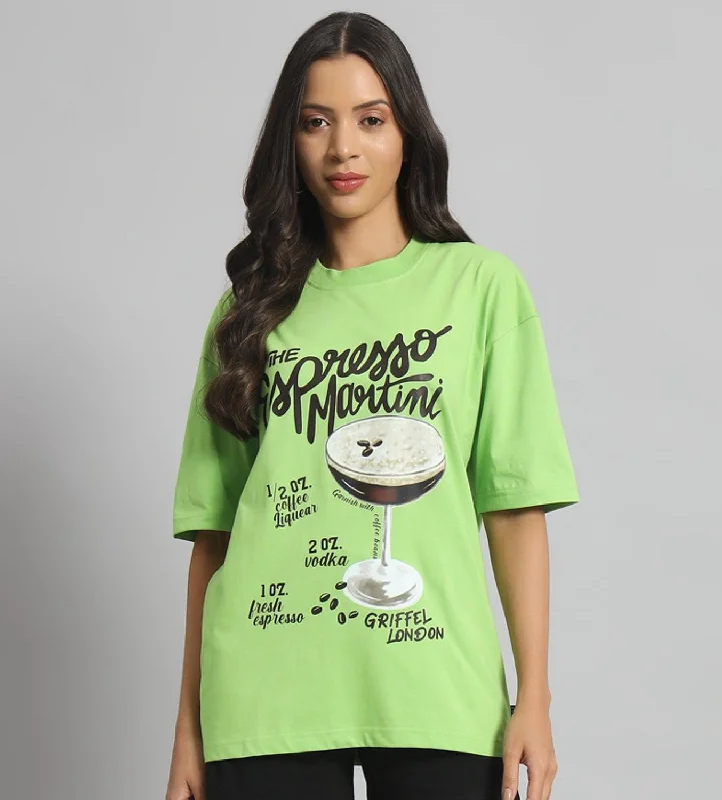 THE ESPRESSO MARTINI Oversized T-shirt Wool Fabric Cashmere Fabric Tweed Fabric