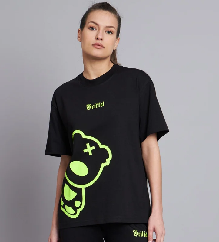 Teddy Oversized T-shirt Beaded Sequined Faux Fur