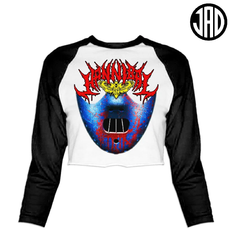 Hannibal Metal - Women's Cropped Baseball Tee