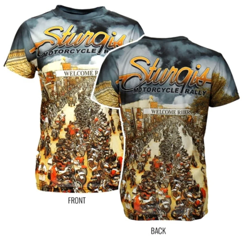 Hot Leathers Ladies Sturgis Main Street Sublimation T-Shirt