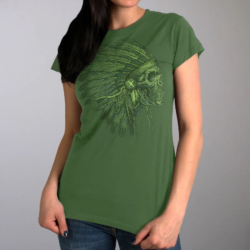 Hot Leathers Women's Native American Headdress T-Shirt