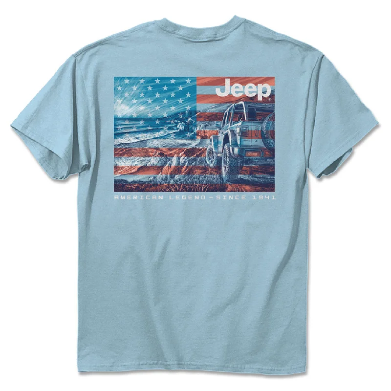 Jeep - American Shore T-Shirt Collared Crew Neck Turtle Neck
