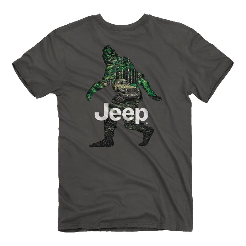 Jeep - Sasquatch Adventure T-Shirt Iron Safe Non-Iron Wrinkle Free