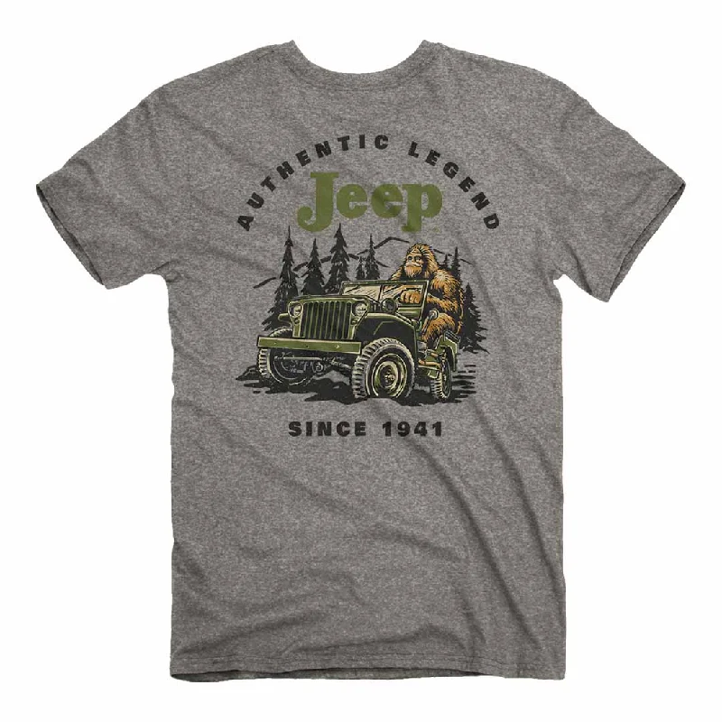 Jeep - Sasquatch Legend T-Shirt Chenille Blend Fleece Blend Nylon Blend