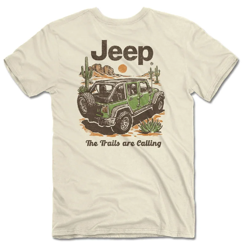 Jeep - Trails Are Calling T-Shirt Sequined Glittery Shiny