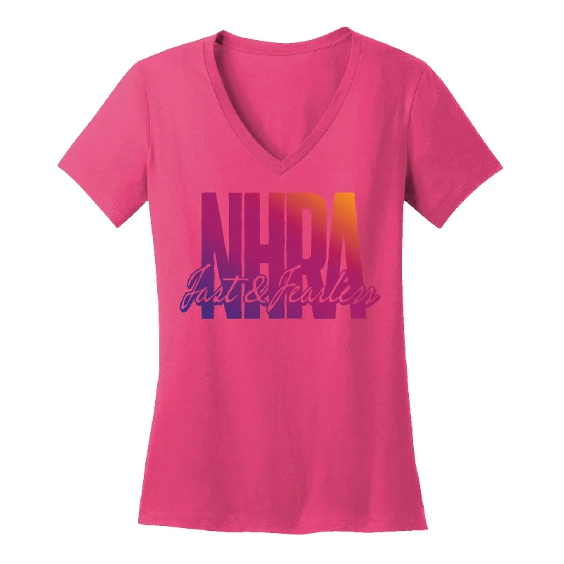 Ladies Fast & Fearless T-Shirt Zippered Buttoned Snapped