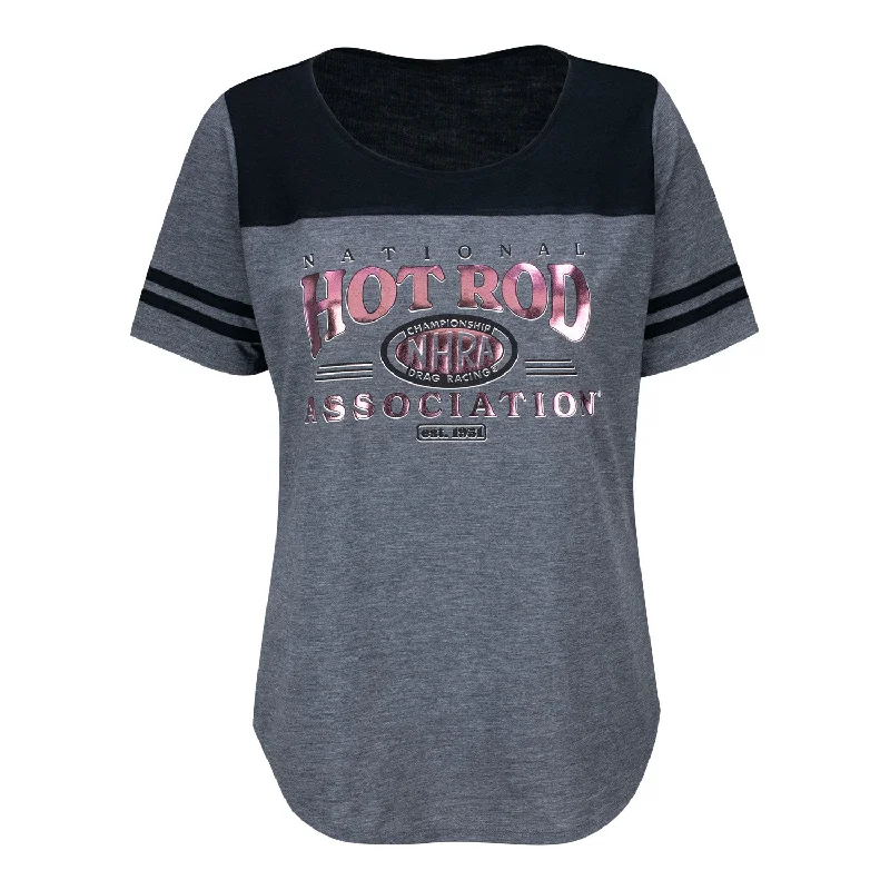 Ladies Collegiate Hot Rod T-Shirt Elegant Classic Vintage