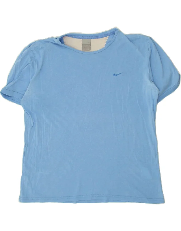 NIKE Womens T-Shirt Top UK 18 XL Blue Anti-Shrink Durable Soft