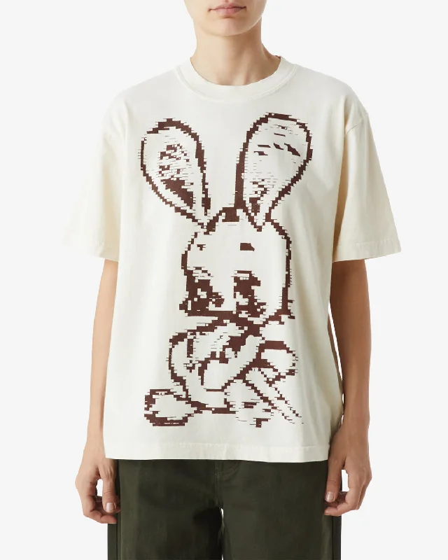 DIGITAL BUNNY PIGMENT T-SHIRT Layered Multi-layer Single Layer