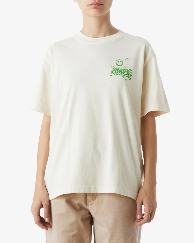 PEACE BE WITH YOU ALL PIGMENT T-SHIRT Collared T-Shirt Boat Neck A-Line